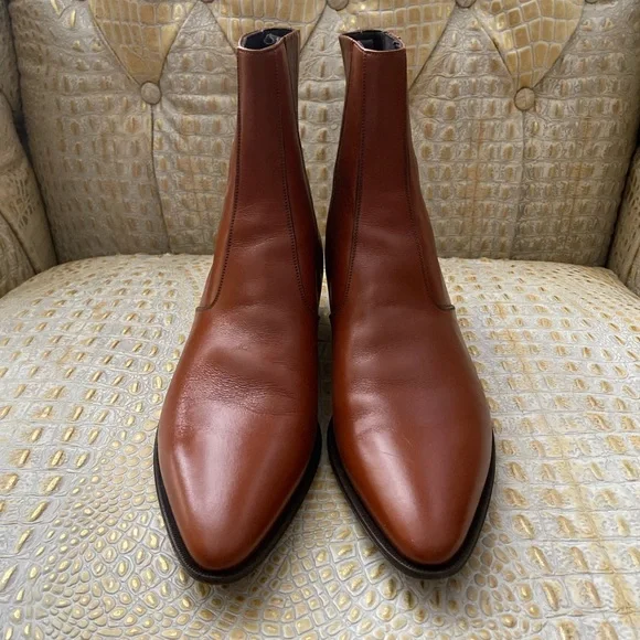 Celine Men’s Janco Calfskin Chelsea Boots, EU Size 40 - Picture 3 of 16